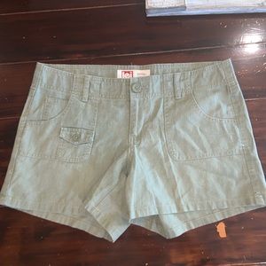 Lei Ashely Low Rise Green Cargo Shorts